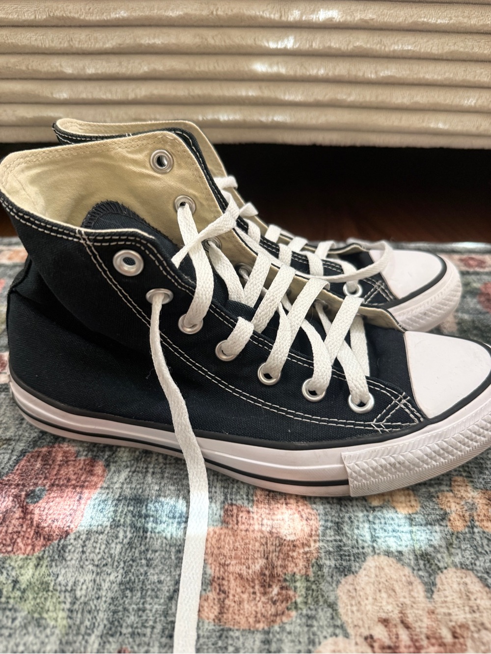 Converse Kids High-Top Sneakers in Black and White